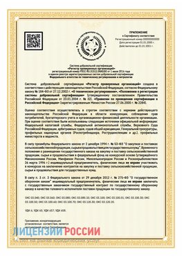 Приложение к сертификату для ИП Вольск Сертификат СТО 03.080.02033720.1-2020